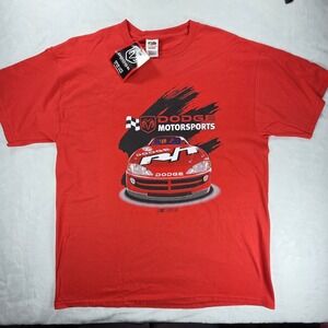 Nascar DODGE MotorSports CAR SHIRT XL USA RACING MENS Red Dodge NWT